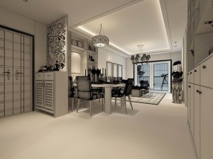 stylish family living room design 18 3D Modell