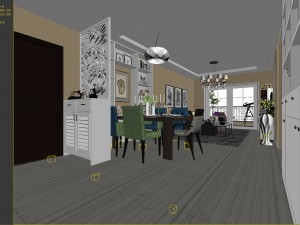 stylish family living room design 18 3D Modell