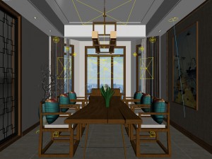 stylish family living room design 20 3D 모델