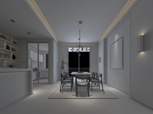 stylish family living room design 21 3Dモデル