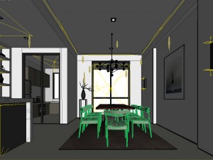stylish family living room design 21 3Dモデル