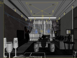 stylish family living room design 22 3D मॉडल