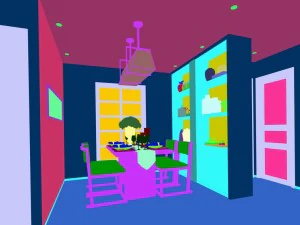 stylish family living room design 22 3D Model