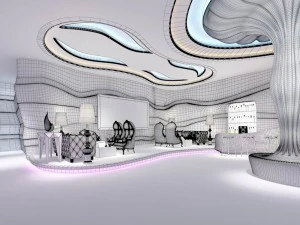 party bar ktv sauna design complete 15 3D Model