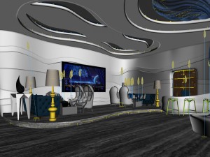 party bar ktv sauna design complete 15 Modèle 3D