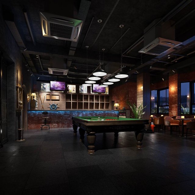 party bar ktv sauna design complete 16 3D मॉडल .c4d .max .obj .3ds .fbx .stl .blend 