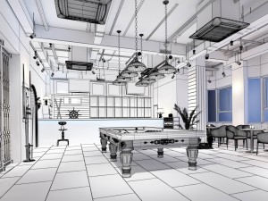 party bar ktv sauna design complete 16 3D मॉडल