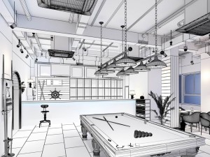 party bar ktv sauna design complete 16 3D मॉडल