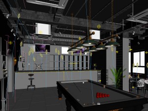party bar ktv sauna design complete 16 3D मॉडल