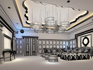 party bar ktv sauna design complete 17 3D 模型