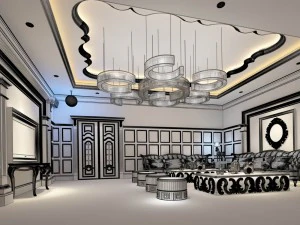 party bar ktv sauna design complete 17 3D Model