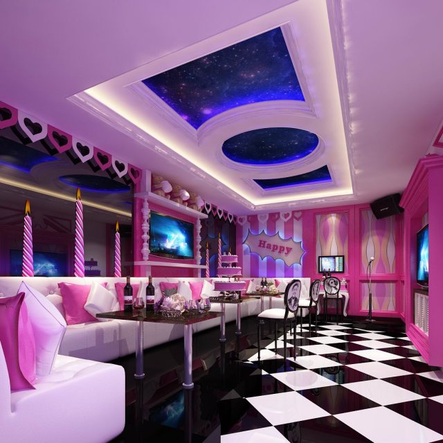 party bar ktv sauna design complete 22 Model 3D .c4d .max .obj .3ds .fbx .stl .blend 