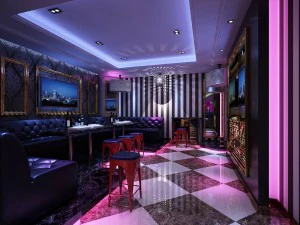 Бар для вечеринок, КТВ, дизайн сауны, завершено 23 3D Модель