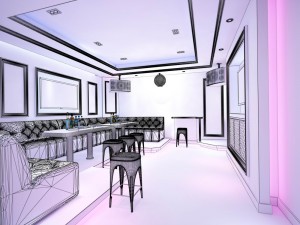 party bar ktv sauna design complete 23 3D 모델