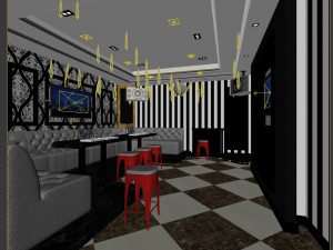 party bar ktv sauna design complete 23 3D 모델
