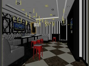 party bar ktv sauna design complete 23 3D Model