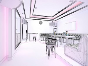 party bar ktv sauna design complete 24 Modello 3D
