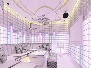 party bar ktv sauna design complete 26 3D Model