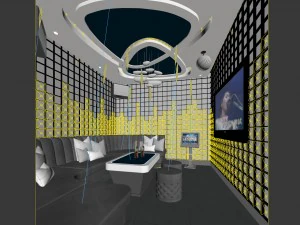 party bar ktv sauna design complete 26 3D Model