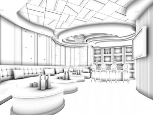 party bar ktv sauna design complete 27 3D Model