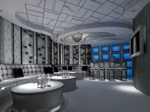 party bar ktv sauna design complete 27 3D Model