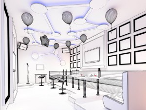 party bar ktv sauna design complete 30 Modelo 3D