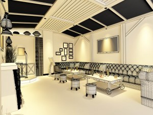 party bar ktv sauna design complete 32 Modelo 3D