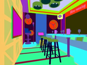 party bar ktv sauna design complete 33 3D Model