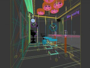 party bar ktv sauna design complete 33 3D Model