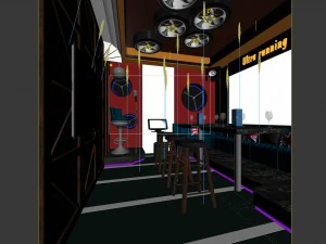 party bar ktv sauna design complete 33 3D Model