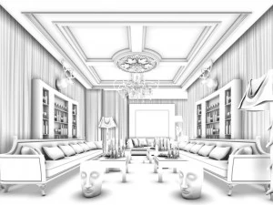 party bar ktv sauna design complete 34 3D Model