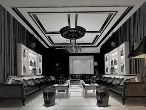 party bar ktv sauna design complete 34 3D Model