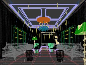 party bar ktv sauna design complete 34 3D Model