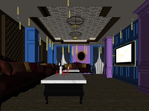 party bar ktv sauna design complete 38 Modelo 3D