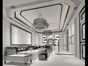 party bar ktv sauna design complete 39 Modello 3D