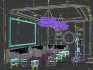party bar ktv sauna design complete 39 Modello 3D