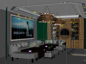 party bar ktv sauna design complete 39 Modello 3D