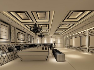 party bar ktv sauna design complete 40 Modello 3D