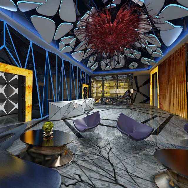 party bar ktv sauna design complete 42 3D Model .c4d .max .obj .3ds .fbx .stl .blend 