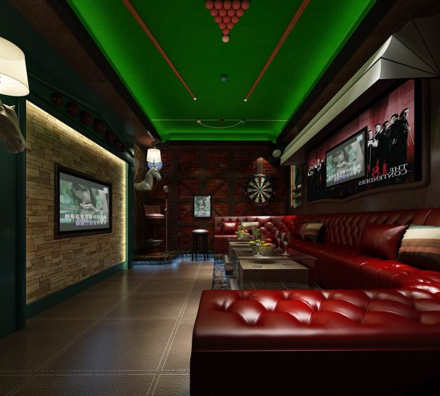 party bar ktv sauna design complete 43 Model 3D .c4d .max .obj .3ds .fbx .stl .blend 