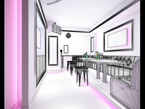party bar ktv sauna design complete 44 3D Model