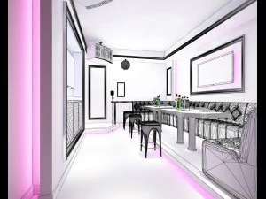 party bar ktv sauna design complete 44 3D Model