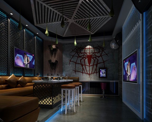 party bar ktv sauna design complete 45 Model 3D .c4d .max .obj .3ds .fbx .stl .blend 