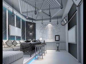 party bar ktv sauna design complete 45 Model 3D