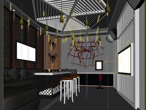 party bar ktv sauna design complete 45 Model 3D
