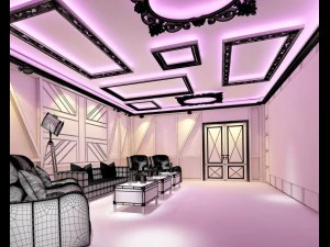 party bar ktv sauna design complete 46 3D Model