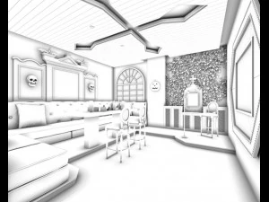 party bar ktv sauna design complete 48 3D Model