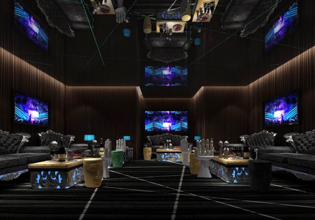 party bar ktv sauna design complete 51 Model 3D .c4d .max .obj .3ds .fbx .stl .blend 