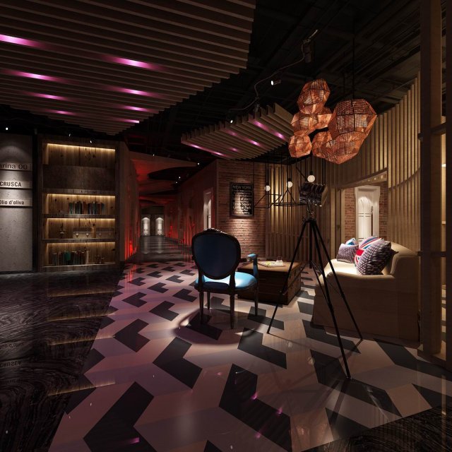 party bar ktv sauna design complete 58 3D Модель .c4d .max .obj .3ds .fbx .stl .blend 