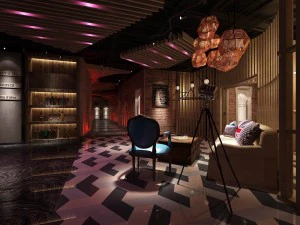 party bar ktv sauna design completo 58 Modello 3D